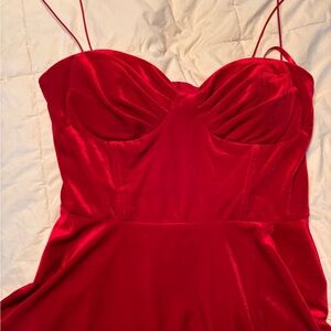 Red velvet dress from Windsor. Only worn once.